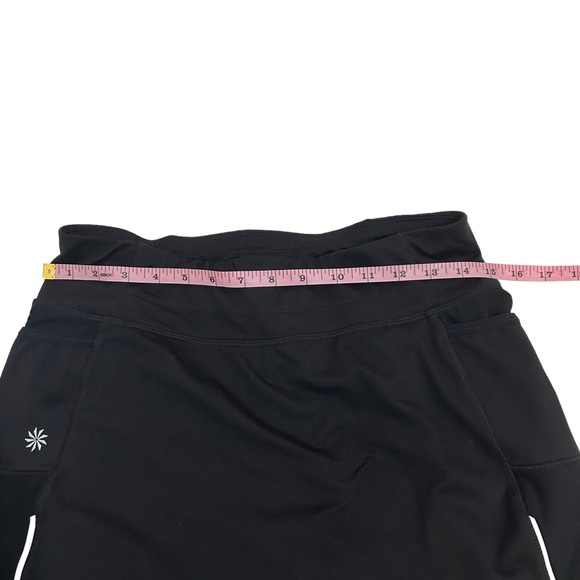 Athleta Black Acceleration 2in1 Skirted Capri Leggings Skeggings, Size Medium - Picture 10 of 16